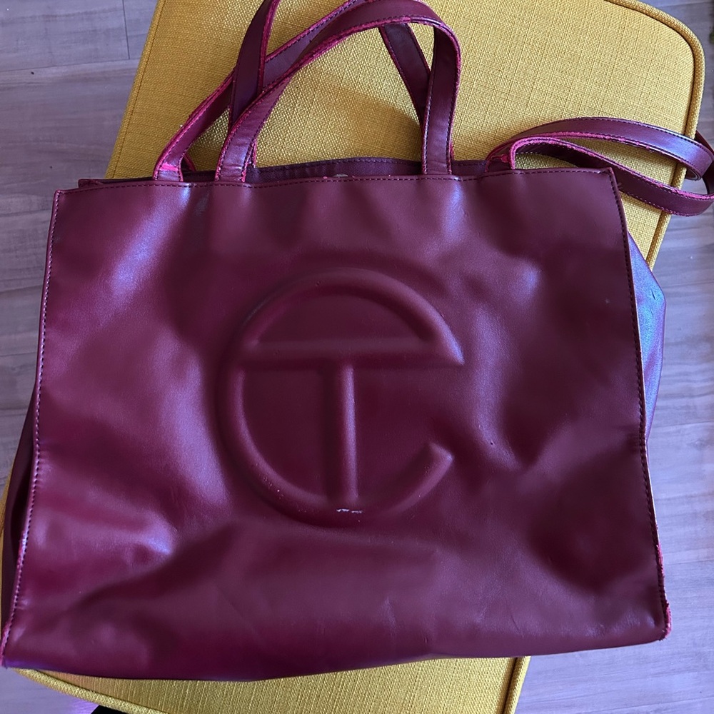 Telfar Medium Shopping Bag Oxblood